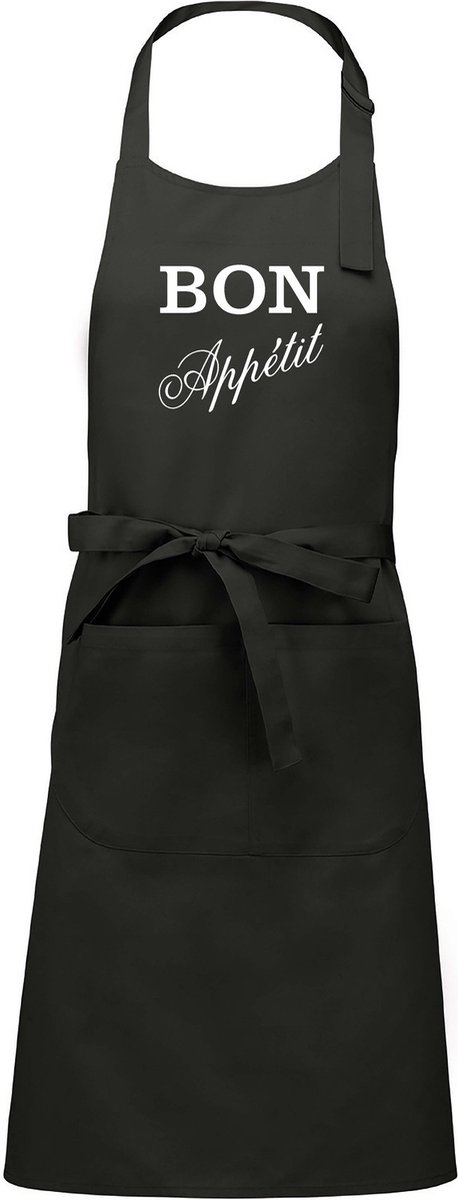 mijncadeautje - luxe keuken- barbecueschort - Bon Appetit - chique grijs