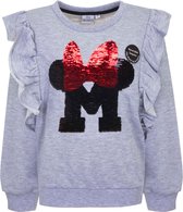 Disney Minnie Mouse Sweater - Veegpailletten - Grijs - Maat 92/98 (3 jaar)