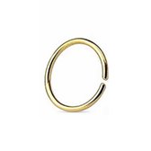 Piercing Neus- Ring -Oor-Goudkleurig-0.7 mm- 10 mm Charme  Bijoux