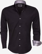 Overhemd Lange Mouw 75394 Black