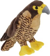 Pluche knuffel dieren Havik roofvogel van 18 cm - Speelgoed vogels knuffels - Cadeau voor jongens/meisjes