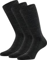Apollo | Wollen sokken heren | Antraciet | Maat 43/46 | Wollen sokken badstof | Merino Wol | Naadloos