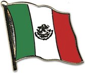 Pin broche speldje Vlag Mexico 2 cm - Supporters feestartikelen