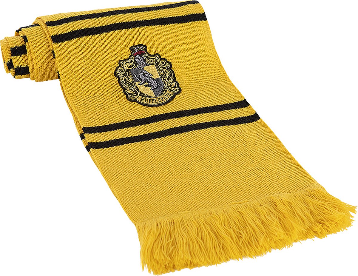 FUNIDELIA Harry Potter Huffelpuf-sjaal voor volwassenen - Geel