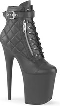 Pleaser Plateau Laarzen -40 shoes- FLAMINGO-800-05 Paaldans schoenen Zwart