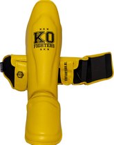 KO Fighters - Scheenbeschermer - Kickboksen - Kickmachine - Geel - S