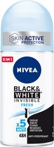 Deodorant Roller Black & White Invisible Fresh Nivea (50 ml)