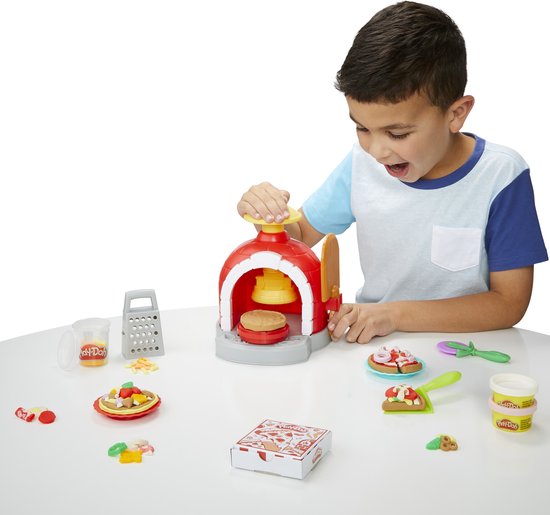 Play-Doh Pizza Oven Speelset - Boetseerklei - Inclusief 6 Play-Doh potjes - Knutselen voor kinderen
