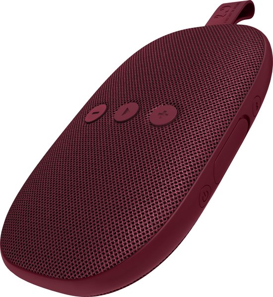 Draagbare Bluetooth speaker Rockbox Bold X waterdicht IPX7, 8 uur batterij, helder geluid, stereo koppeling, compact rood