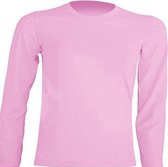 Thermisch T shirt kind lange mouwen | roze | YM | katoen | 13-14 jaar