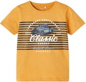 Name it t-shirt jongens - geel - NMMbertel - maat 110