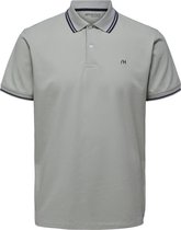 SELECTED HOMME WHITE SLHAZE SPORT SS POLO W NOOS  Poloshirt - Maat S