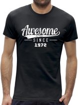 Awesome Retro Cracked look Abraham 50 jaar t-shirt / kado tip / Heren maat XXL / mannen shirt cadeau / 1973