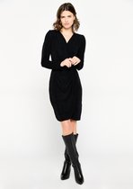 LOLALIZA Cache-coeur jurk - Zwart - Maat 34