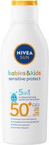 Nivea Sun Babies & Kids Sensitive Protect Zonnebrand Melk SPF50+ - 200ml