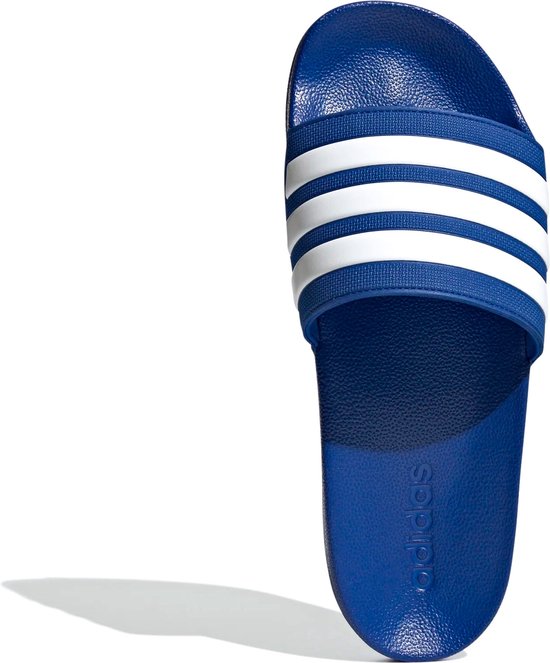 adidas Slippers - Maat 42 - Unisex - blauw - wit | bol.com