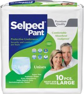 Selped Pants Large UniSex- Volwassenen Luierbroekjes - Incontinentiebroekjes - Voordeelverpakking - 30 stuks (3 x 10)