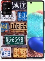 Telefoon Hoesje Geschikt voor Samsung Galaxy A71 Hippe Hoesjes met Zwarte rand Kentekenplaten