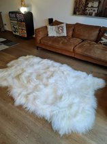 Groot ijslandse schapenvacht vloerkleed - 170x110 - wit - ijslands - Lindian style