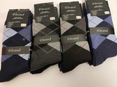 B Brand Geruite Unisex sokken Katoen 12 paar 39-42