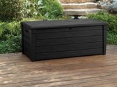 Keter Brightwood Opbergbox en zitbank - 455 liter - terras antraciet