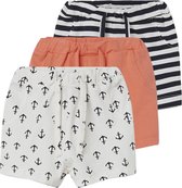 NAME IT BABY NBMFAKTOR 3P SHORTS Jongens Broek - Maat 56