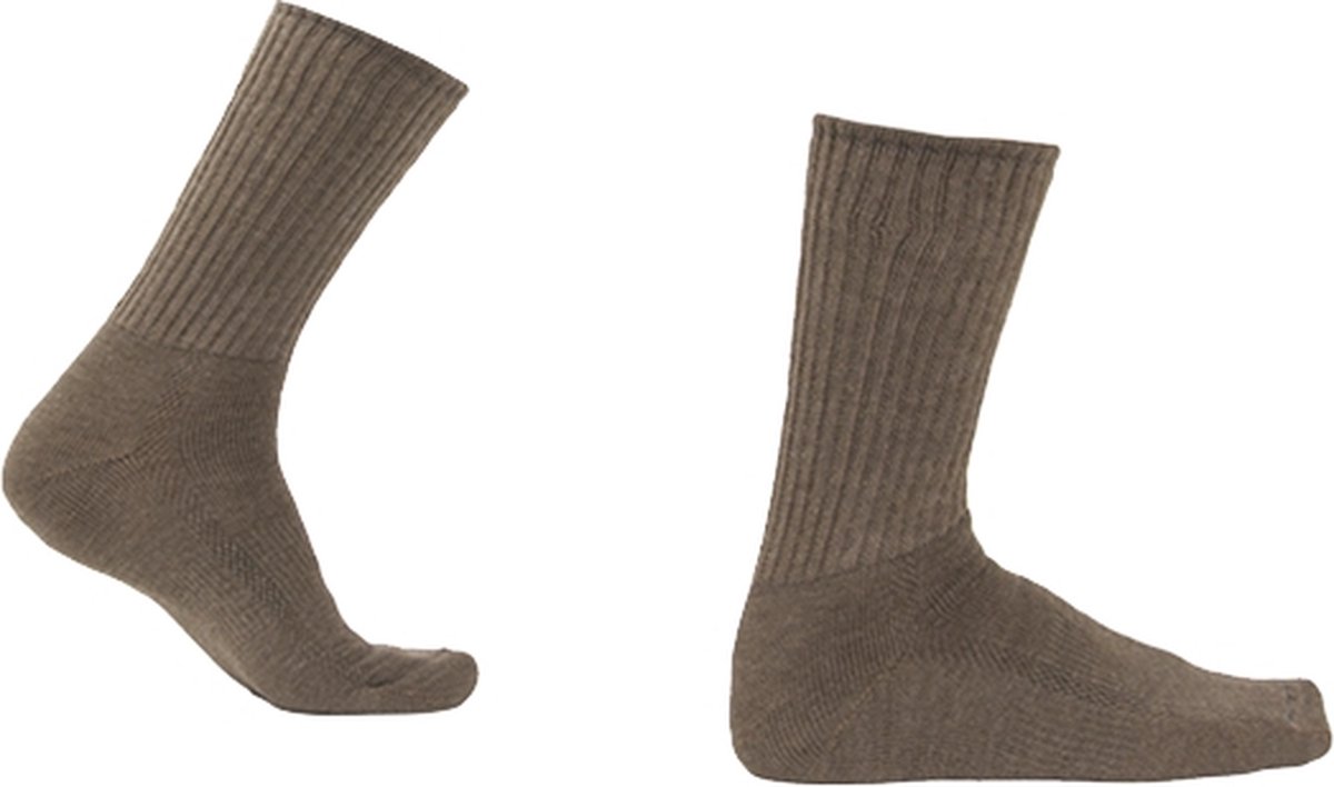 Soga - 2-Pack - Merino Kniekousen - Badstof Gevoerd - Heren / Dames - beige - 31-34 - S9