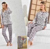 Katoen Dames Pyjamaset  Maat M