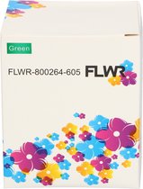 FLWR - Labels / Zebra verzendetiketten / groen / Geschikt voor Zebra