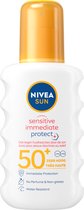 NIVEA SUN Sensitive Immediate Protect Zonnebrand spray SPF 50+ - 200 ml