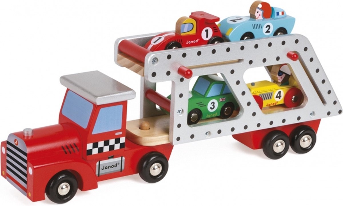 Camion de pompiers géant - Camion en bois de bricolage enfant Janod