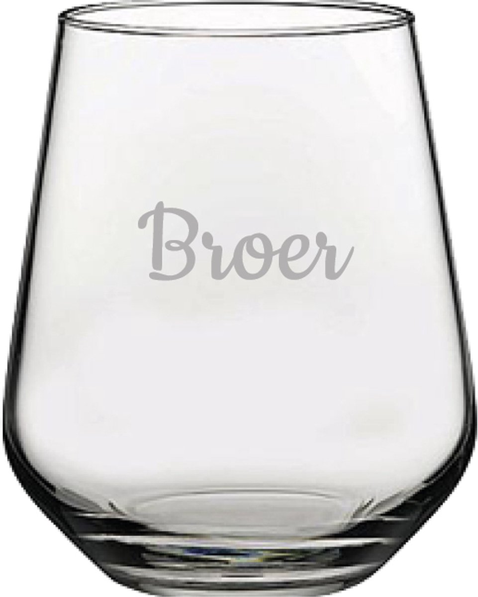 Gegraveerde Drinkglas 42,5cl Broer