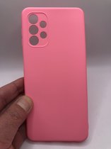 Siliconen back cover case - Geschikt voor Samsung Galaxy A32 5G - TPU hoesje Roze