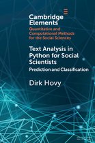 Elements in Quantitative and Computational Methods for the Social Sciences- Text Analysis in Python for Social Scientists