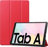 Samsung Galaxy Tab A7 (2020) Hoes - Mobigear - Tri-Fold Serie - Kunstlederen Bookcase - Rood - Hoes Geschikt Voor Samsung Galaxy Tab A7 (2020)