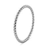 Silventi 9SIL-21697 Zilveren Ring - Dames - Bolletjes - 1,5 mm - Maat 56 - Rhodium - Zilver