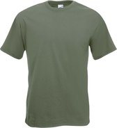 T-shirts Fruit of the Loom M olive
