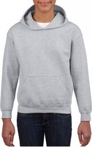 Grijze capuchon sweater voor jongens L (164)