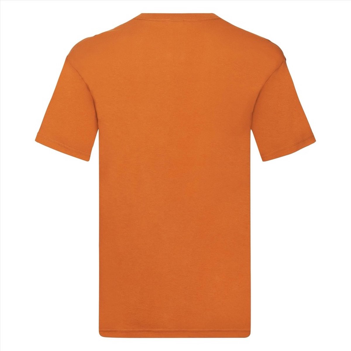 bellen Overredend deadline Basic V-hals t-shirt katoen oranje voor heren - Herenkleding t-shirt oranje  S (EU 48) | bol.com