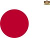 Partychimp Japanse Vlag Japan - 90x150 Cm - Polyester - Wit/Rood