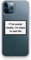 CaseCompany® - iPhone 12 Pro hoesje - I'm dope - Soft Case / Cover - Bescherming aan alle Kanten - Zijkanten Transparant - Bescherming Over de Schermrand - Back Cover
