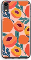 Case Company® - iPhone XR hoesje - Perzik - Soft Case / Cover - Bescherming aan alle Kanten - Zijkanten Transparant - Bescherming Over de Schermrand - Back Cover