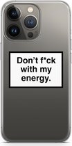 CaseCompany® - iPhone 13 Pro hoesje - My energy - Soft Case / Cover - Bescherming aan alle Kanten - Zijkanten Transparant - Bescherming Over de Schermrand - Back Cover