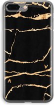 CaseCompany® - iPhone 8 Plus hoesje - Gouden marmer - Soft Case / Cover - Bescherming aan alle Kanten - Zijkanten Transparant - Bescherming Over de Schermrand - Back Cover