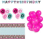 L.O.L. Surprise Verjaardag Set! | Unique | L.O.L. Surprise | Slinger | Ballonnen | Tafelkleed | Roze | Paars | Wit | Groen | Verjaardag | Kinderfeestje | Kinderen | Versiering | De