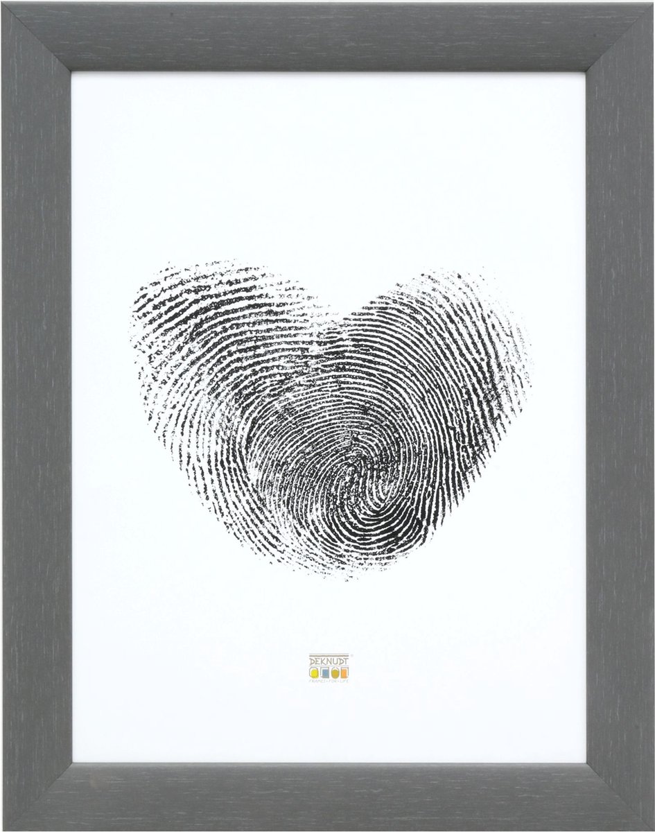 Deknudt Frames fotolijst S53GF7 - grijze schilderlook - hout - 50x60cm grijs
