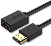 HDMI 2.0a verlengkabel 1 meter - HDMI verlengkabel - HDMI 2.0a - 4K 60Hz - 1080P - 3D - ARC - HDR - HAGIBIS