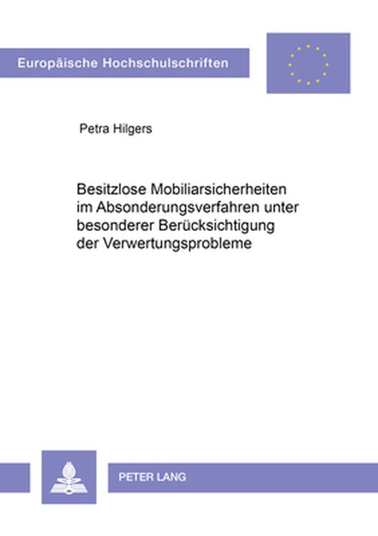 Besitzlose Mobiliarsicherheiten Im Absonderungsverfahren Unt ... - cover