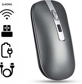 M30 Draadloze muis Space Grey - Wireless mouse - Oplaadbare computer muis - Draadloos met stille klik - 78Goods