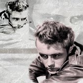 Dibond - Filmsterren / Retro - James Dean / Collage in wit / taupe / beige / zwart - 50 x 50 cm.